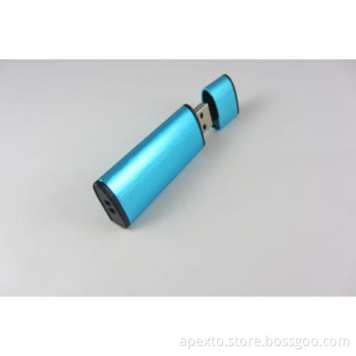 USB flash drive, made of brushed aluminum, 1 or 2GB are popular, promotional gifts